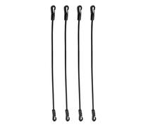 Qianly 4 Piezas Cordones Elásticos Bungee con Ganchos Cuerdas de Látex para Transporte Correas Antiviento Doble Cabeza Accesorio Impermeable Multiuso Adecuad, Longitud 120 Cm