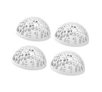 Qianly 4 Piezas Cueva para Acuario Escondite para Peces Decoración de Paisaje Nido de Desove Atractivo Y Funcional Adecuado para Ambientes de Agua Dulce, Blanco