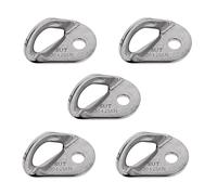 Qianly 5 Piezas Bolt Hanger Placa para Punto de Anclaje Fijo Accesorio de Escalada Montaje para Cuerda Acero Inoxidable 304 Adecuado para Deportes de