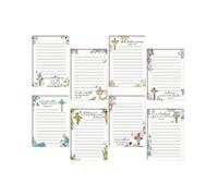 Qianly 8 Piezas Biblia Bloc de Notas Adhesivas Cuadernos Religiosos Mensajes Inspiradores Papel Suave Fácil de Adecuado para Regalos Oficina Uso, Cruz