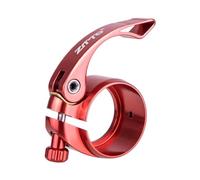 Qianly Abrazadera de de Sillín de Liberación Rápida con Bloqueo, Soporte de Aleación de Aluminio, Brazo Giratorio, Perno Extendido, Superficie Antidesli, Rojo