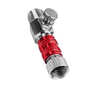 Qianly Acoplamiento de Desconexión Rápida Adaptador de Conexión Rápida para Aerógrafo Conectores Macho Y Hembra Válvula de Control de Tapón Metálico a Prueba, Presión roja, Individual