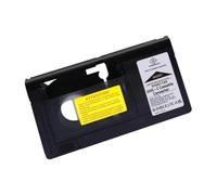 Qianly Adaptador de Cassette VHS Conversor Electrónico Portátil Resistente Accesorio Profesional para Cintas de Video Material PP de Alta Durabilidad