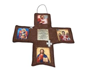 Qianly Adorno Bolsillo para Santuario oración, Recuerdo, Regalo, decoración, Compacto, Creativo, Ligero, versátil, católico, para la oración, Obra, Azul Oscuro
