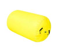 Qianly Air Roller Inflable para Gimnasia Rodillo para Entrenamiento de Espalda Colchoneta Compacta con Resistencia Al Desgaste Y Barril Hinchable con Bomba a, Ancho 60 Cm