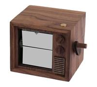 Qianly Álbum de Fotos con Manivela Que Puede Reproducir Canciones Marco de Libro Giratorio para Fotos de Cumpleaños