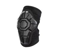 Qianly Almohadilla Protectora Protector con Carcasa Rígida Transpirable Rodillera para Adultos, Niños, Patinaje, Ciclismo , Negro , L 65-90 Libras