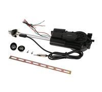 Qianly Antena Automática Eléctrica Telescópica Kit Completo con Montaje y Unidad de Conversión para Antenas de Radio Am FM Adecuada para Automóviles Soporte