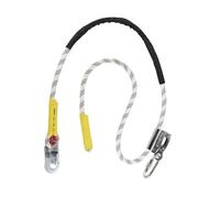 Qianly Arborista Cuerda de Posicionamiento Liana Ajustable Equipo Anticaídas Correa de Mosquetón Material Resistente Adecuada para Operarios, 3 Metros