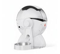 Qianly Autoalimentador Automático para Jaula Dispensador de Comida Comedero Suministrador con Programación de y Ahorro de Espacio Tubo a para Flujo Continuo, Modelo con Video
