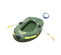 Qianly Balsa Inflable de PVC con Capacidad para 2, Diseñada para Actividades Al Aire Libre en Ríos Y Estanques, Verde