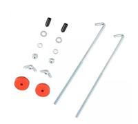 Qianly Bandeja de Batería Pernos de Sujeción Juego de Pernos Tuercas Arandelas Soporte de de Batería de Automóvil SUV Camión Accesorios para Automóvil, 3 Piezas