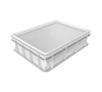 Qianly Bandeja para Pizza, Práctica Y Resistente, con Tapa. Caja para Voltear Pizzas, Contenedor de Almacenamiento para El Hogar, Restaurante, Pan, M