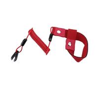 Qianly Boat Kill Switch Lanyard Cordón Corta Corriente para Motor Fuera de Borda Correa de Ajustable Diseño Flotante en PU Y Nailon Adecuada para D, Rojo