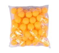 Qianly Bolas de Bingo Y Pelotas de Pong para Juegos Y Manualidades, 50 Piezas Amarillas