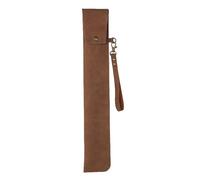 Qianly Bolsa de Almacenamiento para Baquetas, Funda para Baquetas, Organizador, Regalo, Estuche para Mazos de Batería para Viajes en Solitario, a, MarrÓn