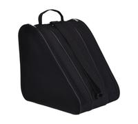 Qianly Bolsa para Patines de Ruedas, Bolsa de Transporte para Zapatos de Patinaje, Transpirable, Ligera, Portátil, Triangular, para Patinaje sobre Hielo, Bol, Negro