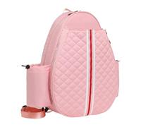 Qianly Bolsa Resistente Al Agua para Raquetas de Bádminton Y Tenis, Mochila Acolchada para Gimnasio, Rosa
