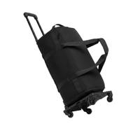 Qianly Bolsa Viaje Trolley Cremallera Bolsa Viaje con Ruedas Tejido Oxford Maleta Plegable con Ruedas, Array, Negro, 54 30 23CM