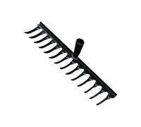 Qianly Cabezal de Rastrillo de Jardín, Accesorios Multifuncionales para Jardinería, Herramienta para Eliminar Malezas, Nivelación de Patios Traseros Y, 14 Púas