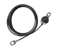 Qianly Cable de Gimnasio Polea Resistente Cuerda Acero Recubierta Accesorio Multiuso Fortalecimiento Muscular Adecuado para Entrenamiento en Casa Gimnasio, 3 Metros