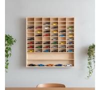 Qianly Caja Expositora Coche, 45 Compartimentos 59 × 59 × 6,2 Cm | corativo, Caja Exhibición Coches, Realista, ría, para Dormitorio, Niños