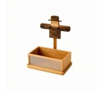 Qianly Caja Organizadora con Colgador Compacto Panel Frontal Translúcido Acanalado, para Llaves con Banja, Elegan, Recibidor, Entrada, Escritorio