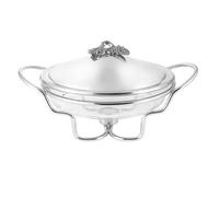 Qianly Calentador de Comida con Uso Comercial Bufetera de Acero Inoxidable Acabado Espejo Recipiente Buffet con Tapa para Cocineros, Hotel, Catering