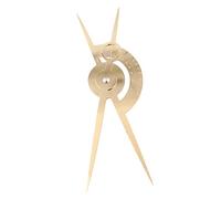 Qianly Calibrador de Cejas de Acero Inoxidable, Regla de Cejas con Escala, Maquillaje de Cejas Permanentes, Oro