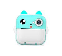 Qianly Cámara Instantánea para Niños Cámara Digital Infantil Videocámara Cámara de Juguete Impresión Real Autoenfoque Transferencia con Móviles, Azul
