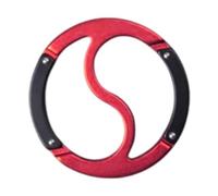 Qianly Carabiner Clip Seguro con Mosquetón Doble Lado Cierre Automático de Aluminio Llavero Portátil Resistente Clip Compacto Adecuado para Viaje Camping Sen, Rojo