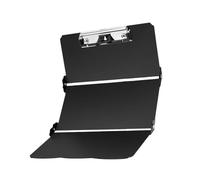 Qianly Carpeta de Enfermería Portátil Bloc de Notas Plegable Tabla Ligera para Accesorio Médico para Enfermera Material PP Adecuada para Consultor, Negro