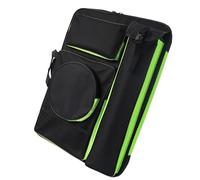 Qianly Caso de Cartera de Arte A4, Mochila Artista, Tablero de Pintura de Bolsos para Llevar una Bolsa para la Pantalla, Verde Negro
