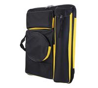 Qianly Caso de Cartera de Arte A4, Mochila Artista, Tablero de Pintura de Bolsos para Llevar una Bolsa para la Pantalla, Amarillo Negro