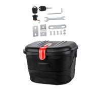 Qianly Cesta de Almacenamiento para Bicicleta Eléctrica, Impermeable, a Prueba de Polvo, con, Organizador de Portaequipajes para Bicicleta, Black Red M