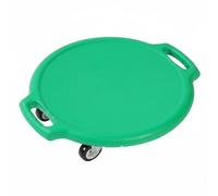 Qianly Children Tablero de Equilibrio Infantil con Ruedas Tranquilas y Suave PP y Goma Mejora Coordinación Motora y Estabilidad Adecuada para Entrenamiento, Verde