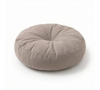 Qianly Cojín Tatami Suave Almohada Suelo Cómodo para Meditación, Gris Esmalte, Diámetro 40 40cm No Desmontable