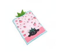 Qianly Colchoneta de Verano con Diseño de Fruta Impermeable Alfombrilla Termorregulador de Dibujos Animados Transpirable para Interior, M 50-72cm