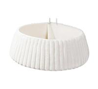 Qianly Collar de de Navidad Aspecto Sofisticado Falda Decorativa Redonda Anillo Plegable Cubierta Resistente para Base de Artificial en Felpa Ade