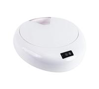 Qianly Comedero Automático para Gato Alimentador de Mascotas Seis Comidas Temporizador Comida Húmeda Bandeja Extraíble Control Remoto Fácil Uso Adecuado para, Blanco, Individual