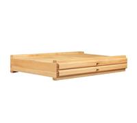Qianly Contenedor de Almacenamiento para Artistas con Separador Extraíble, Organizador de Madera para Suministros de Arte, 2 Cajones