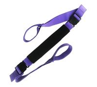 Qianly Correa de Banda Elástica Cinta Estiramiento Ajustable para Flexibilidad Material Elástico Neopreno Adecuada para Ejercicios Pilates Ballet Danza, PÚrpura
