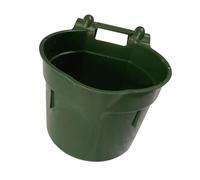 Qianly Cubeta para Alimentación Caballo de PP Reforzado Balde Colgante con Interior Liso Que Facilita El Mantenimiento Y Mide Porciones Adecuada para Animale, 8l