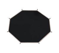 Qianly Cubierta de trampolín, toldo de Sombra para Juegos en el jardín, Negro, 14 Pies para 8
