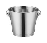 Qianly Cubitera Aislante para Hielo Y Vino, Multiusos de Acero Inoxidable con Asa, Ideal para Fiestas, Cocina, Restaurante Y Bar, tal como se describe, 5l