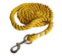 Qianly Cuerda de Guía para Caballos, Hecha a Mano, Duradera, Profesional, Práctica, con Cierre de Perno Y Cuerda Suave de Alta Resistencia, Amarillo