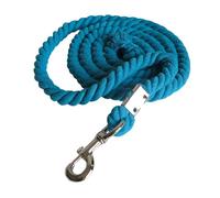 Qianly Cuerda de Guía para Caballos, Hecha a Mano, Duradera, Profesional, Práctica, con Cierre de Perno Y Cuerda Suave de Alta Resistencia, Azul Claro