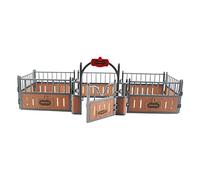 Qianly de Caballos, Granja, para Caballos, Modelo de Juguete, Corral para Caballos Realista, Accesorios de Cercado, Juego de Escena en Miniat, marrón