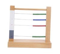 Qianly de Madera con Marco Pequeño para Aprender Matemáticas, con Multicolores, Ideal para Niños de, 23,5 cm x 7 cm x 21 cm
