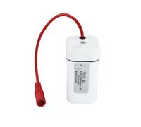 Qianly de Orinal Soporte Carcasa Fuente de Alimentación Caja de Baterías Adaptador Plástico 6V DC para Evitar Falsos Adecuado para Servicios de Teatros Salas de Espera, White, DC Female Plug